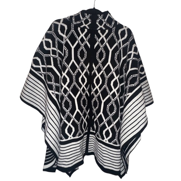 Anne Klein | NWT Soft Knit Cozy Zip Poncho - Size XL - Picture 4 of 13